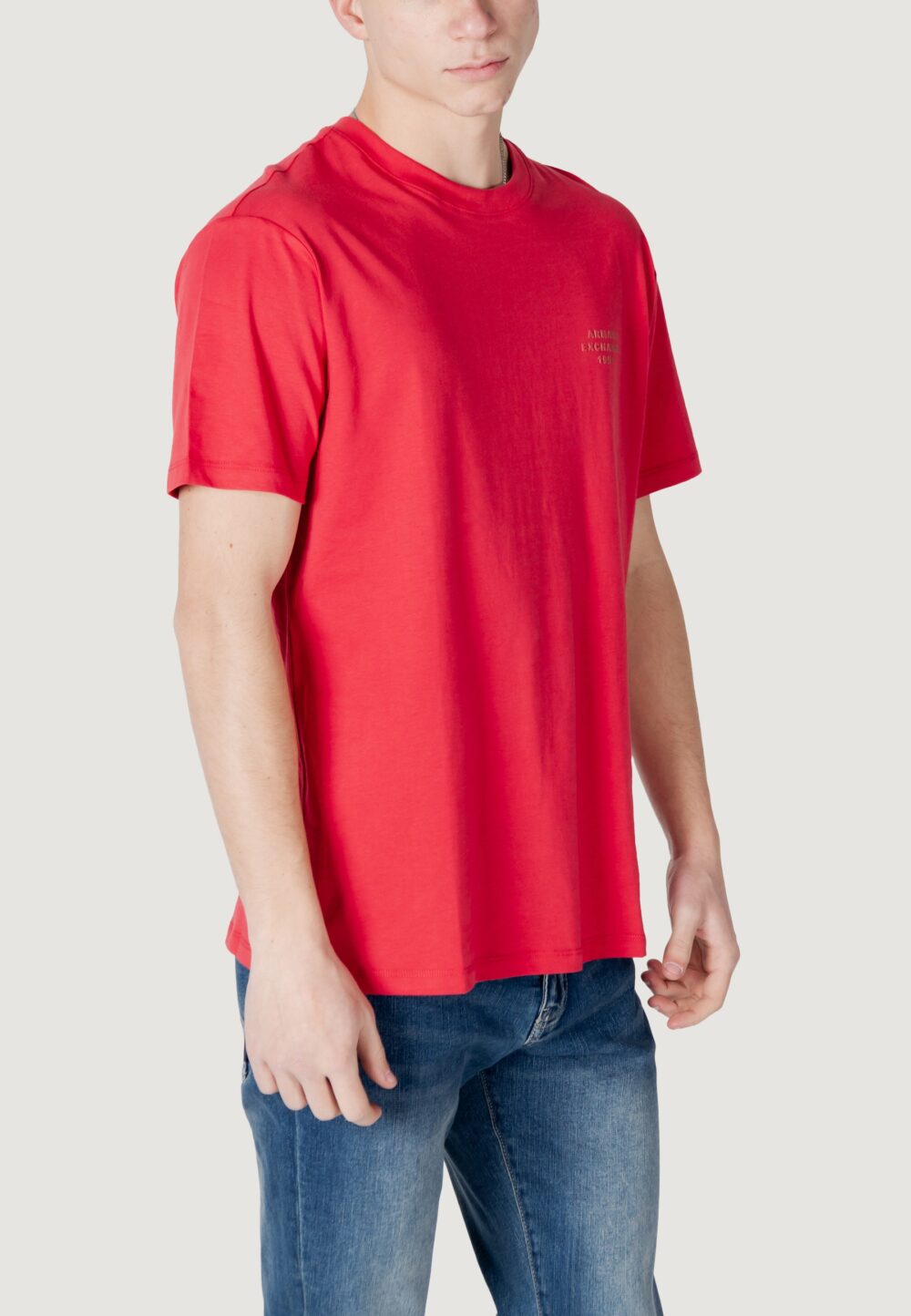 T-shirt Armani Exchange Rosso - Foto 3