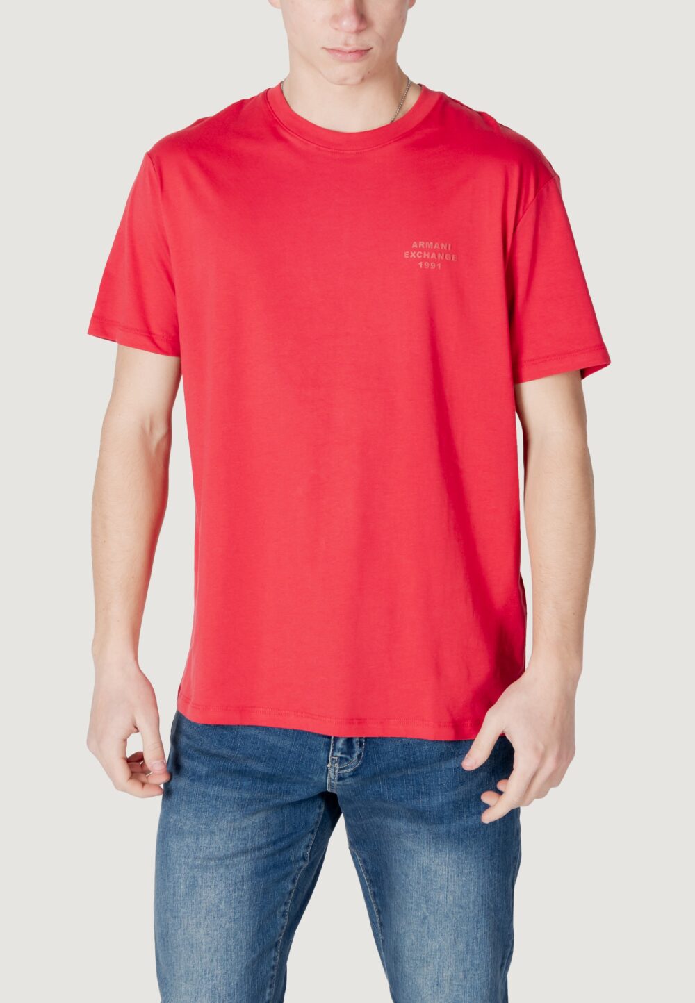 T-shirt Armani Exchange Rosso - Foto 5