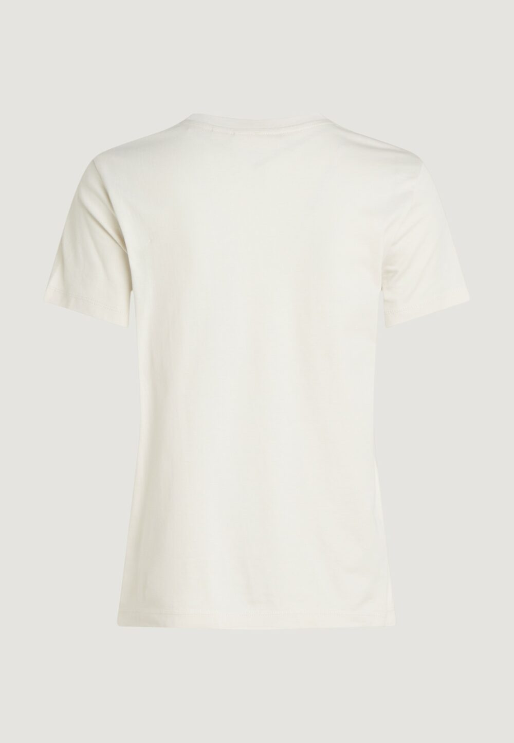 T-shirt Calvin Klein Jeans woven label regular Beige chiaro - Foto 5