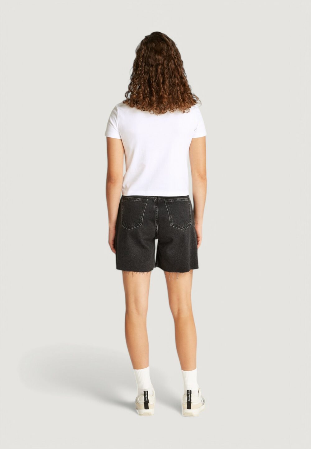 T-shirt Calvin Klein Jeans front photo graphic Bianco - Foto 5