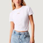 T-shirt Calvin Klein Jeans placed institutional Bianco - Foto 1