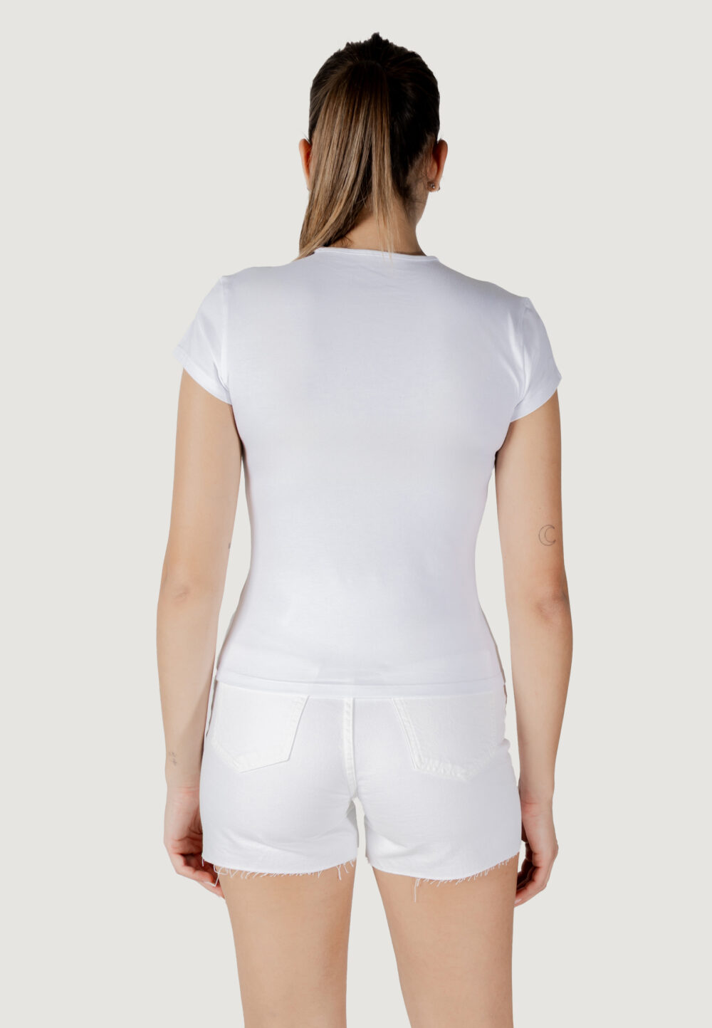 T-shirt Calvin Klein Jeans ss script ck Bianco - Foto 4