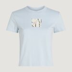 T-shirt Calvin Klein Jeans front photo graphic Celeste - Foto 1
