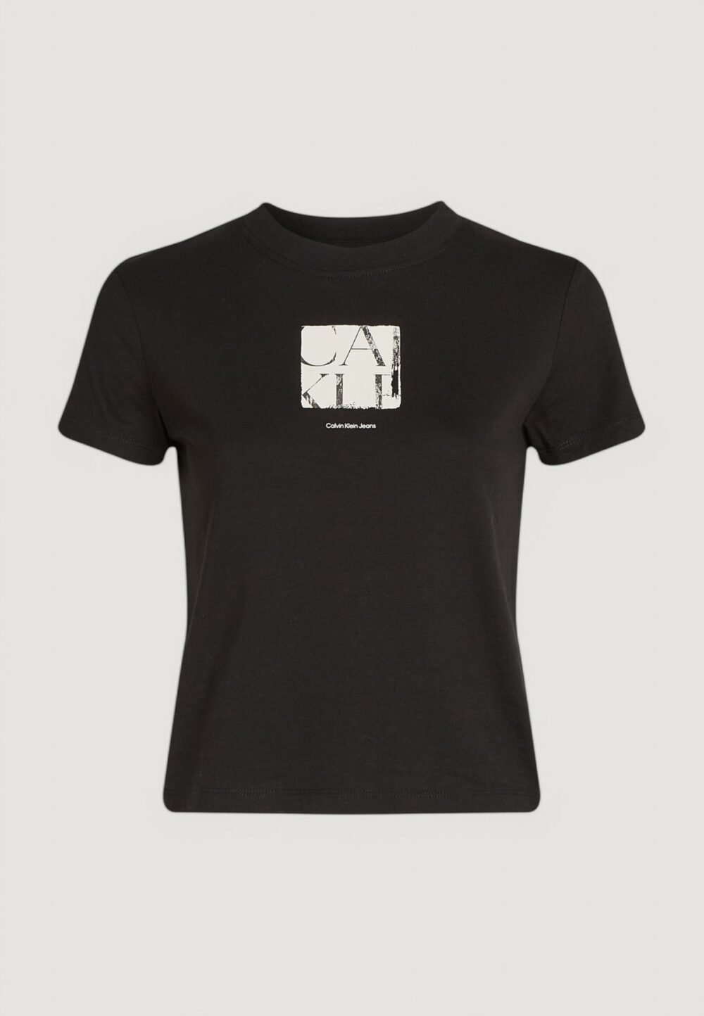 T-shirt Calvin Klein Jeans front photo graphic Nero - Foto 5