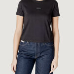 T-shirt Calvin Klein Jeans placed institutional Nero - Foto 1
