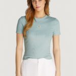 T-shirt Calvin Klein Jeans woven label rib Tiffany - Foto 1
