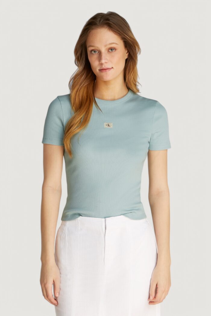 T-shirt Calvin Klein Jeans woven label rib Tiffany