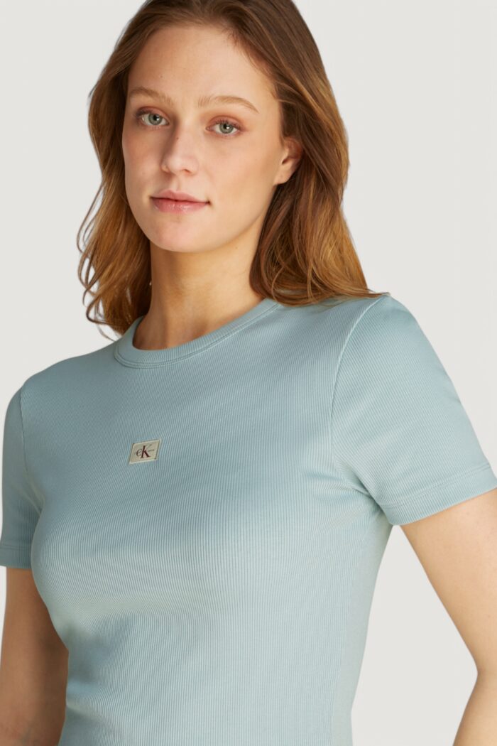 T-shirt Calvin Klein Jeans woven label rib Tiffany