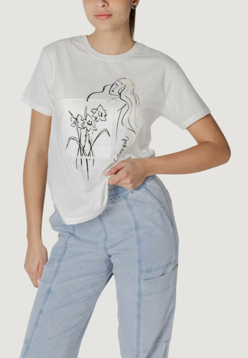 T-shirt Desigual ts_paraguay Bianco - Foto 1