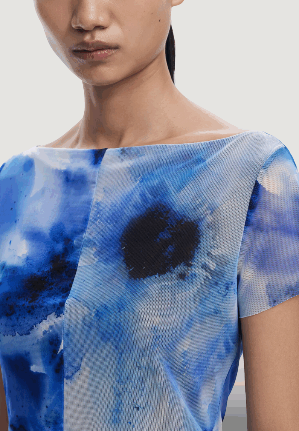 T-shirt Desigual repris ts aura Blu - Foto 3