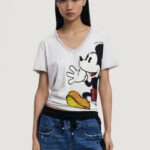 T-shirt Desigual ts_mickey joker Grigio Chiaro - Foto 1