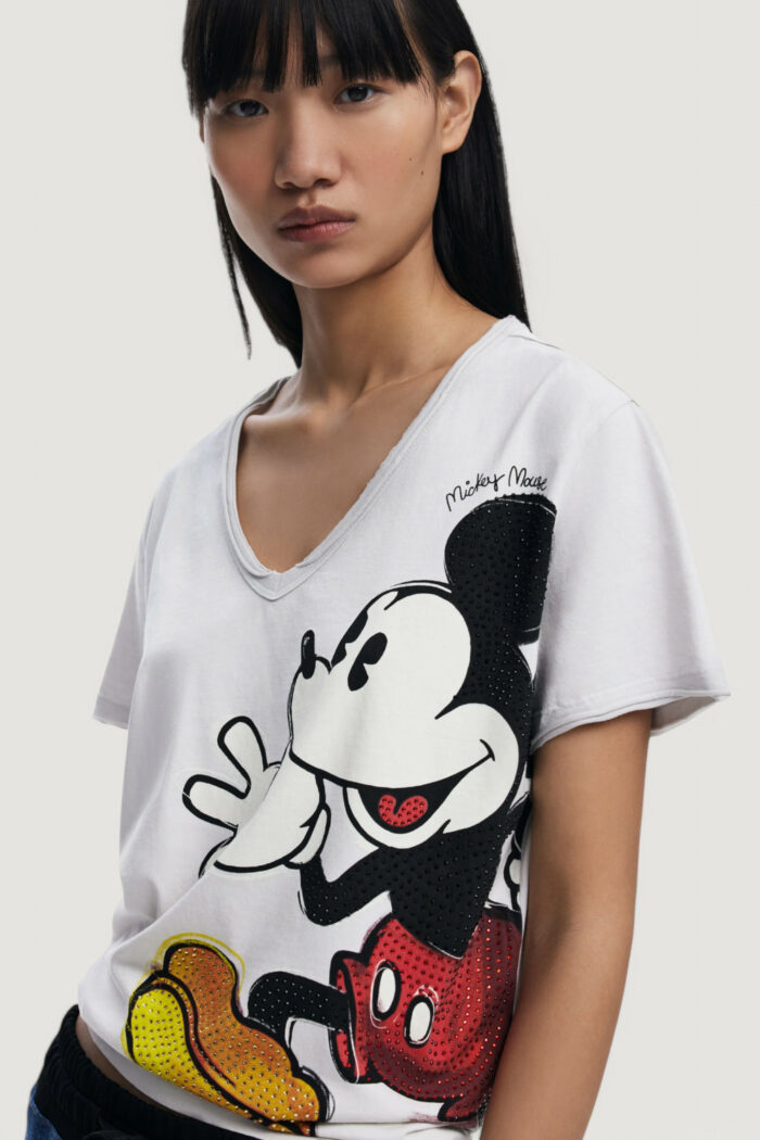 T-shirt Desigual ts_mickey joker Grigio Chiaro