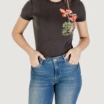 T-shirt Desigual ts_botanical_lacroix Nero - Foto 1