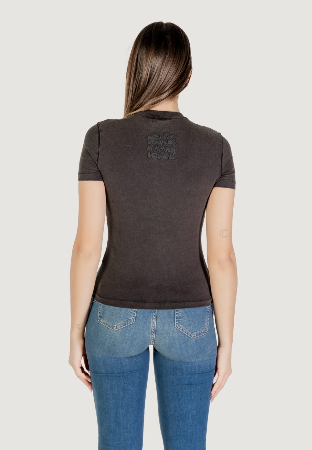 T-shirt Desigual ts_botanical_lacroix Nero - Foto 4