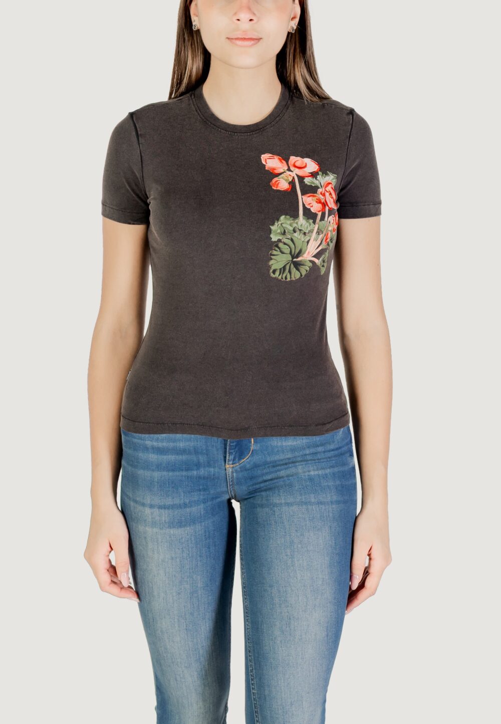 T-shirt Desigual ts_botanical_lacroix Nero - Foto 5