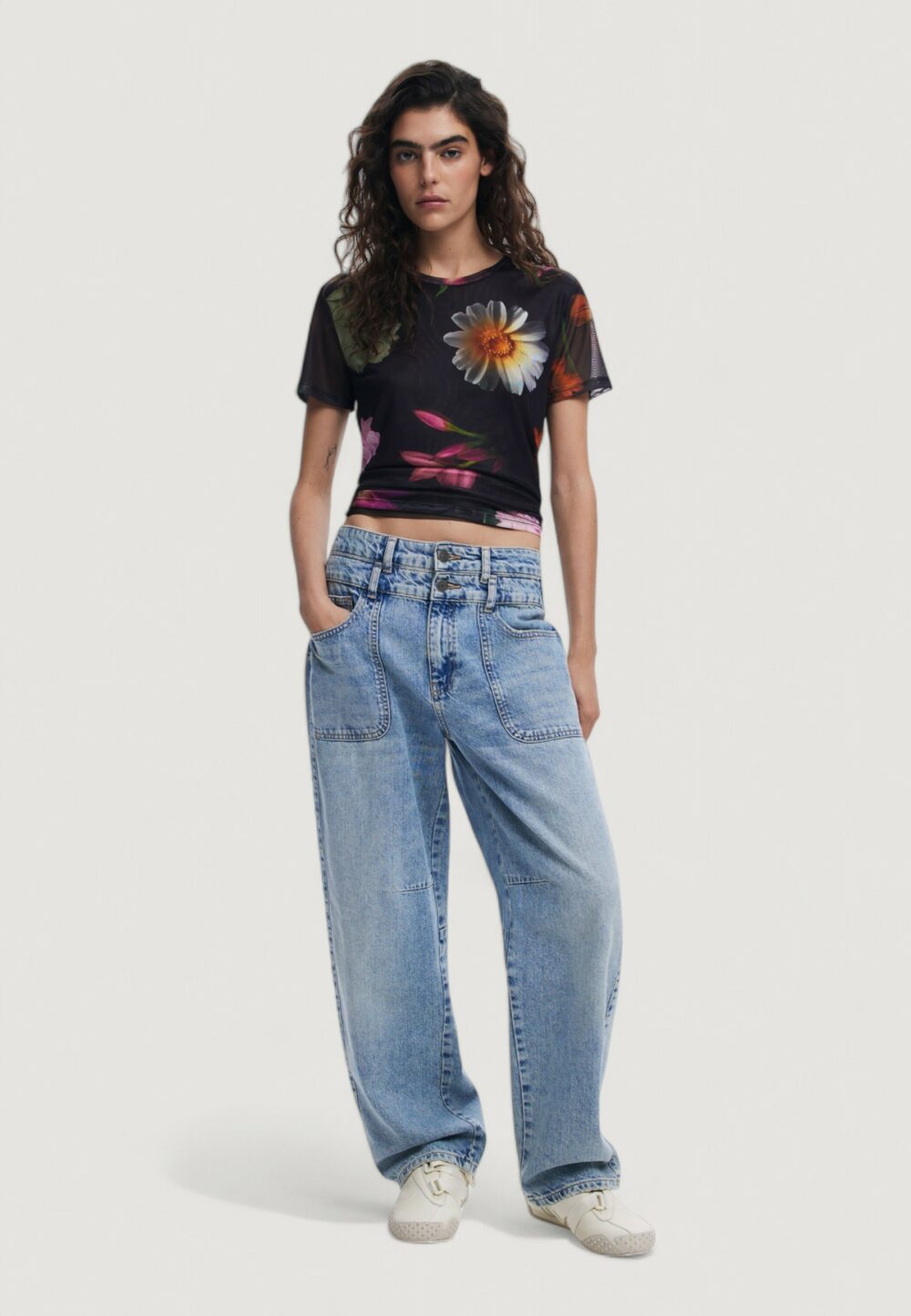 T-shirt Desigual ts_des moines Nero - Foto 2