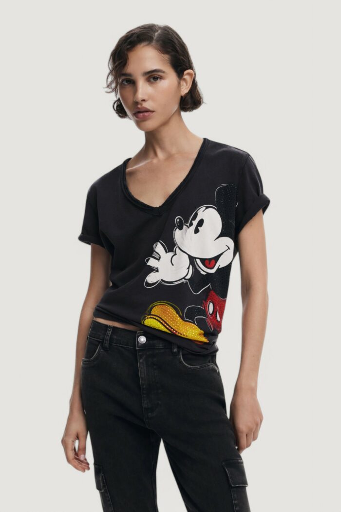 T-shirt Desigual ts_mickey joker Nero