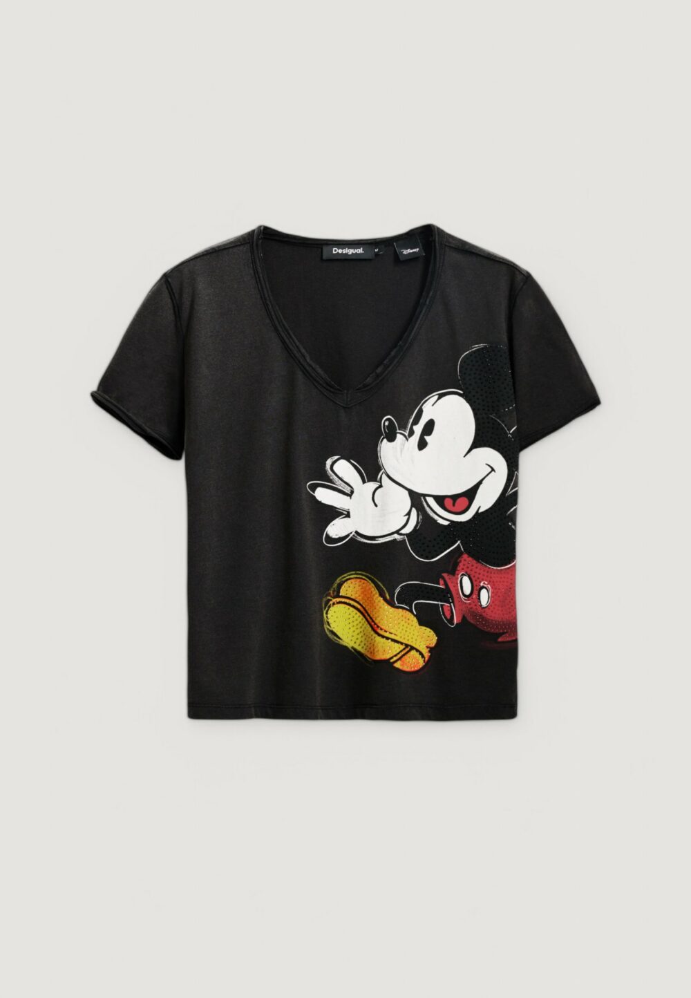 T-shirt Desigual ts_mickey joker Nero - Foto 2