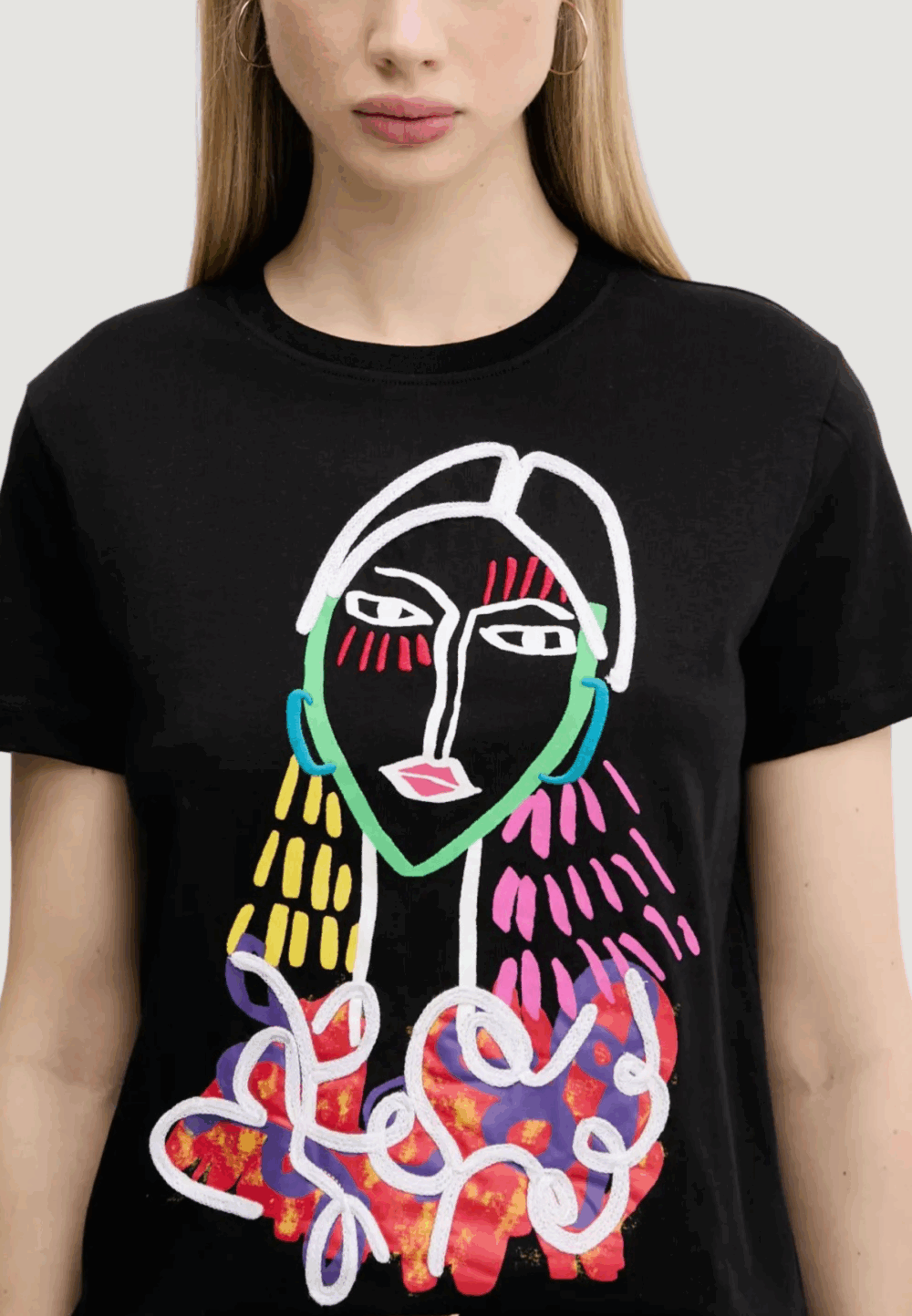 T-shirt Desigual ts_misuri Nero - Foto 2
