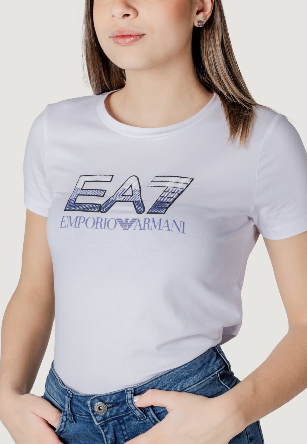 T-shirt EA7 Bianco - Foto 2