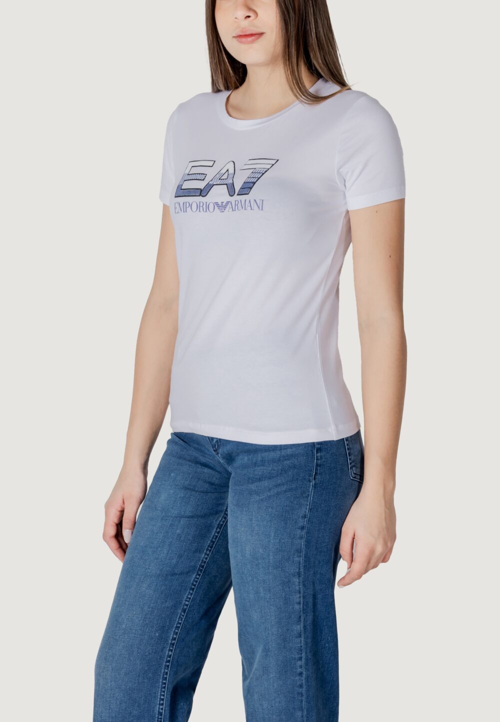 T-shirt EA7 Bianco - Foto 4