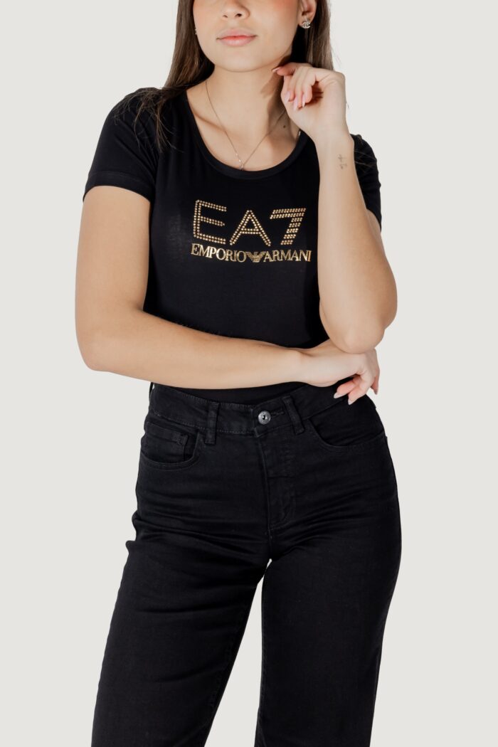 T-shirt EA7  Black gold