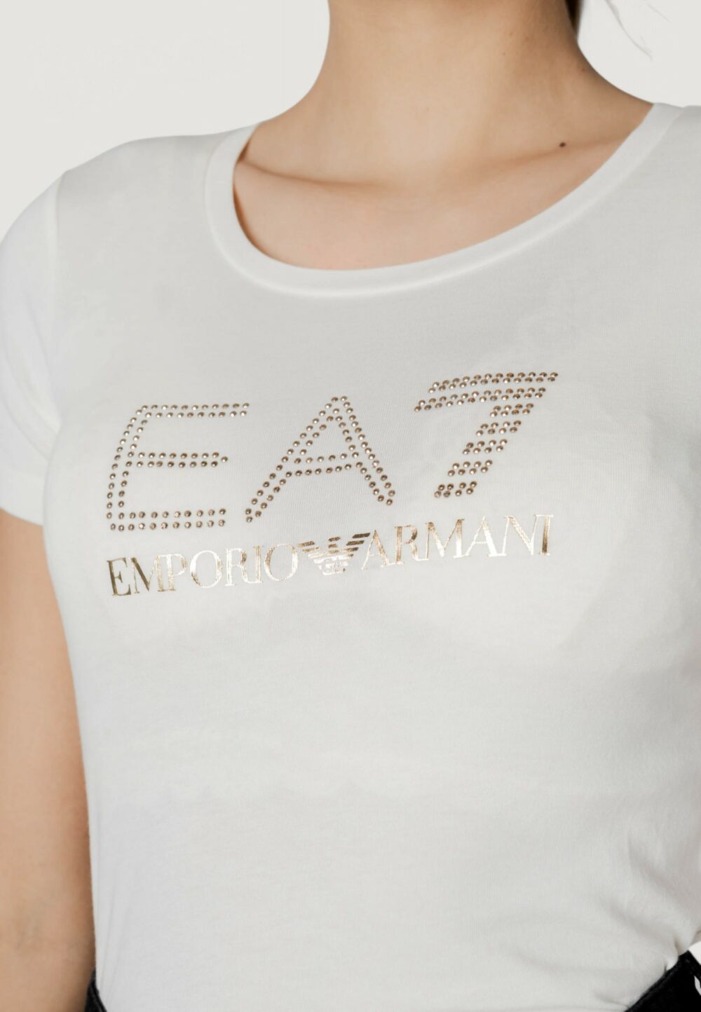 T-shirt EA7 Panna - Foto 2