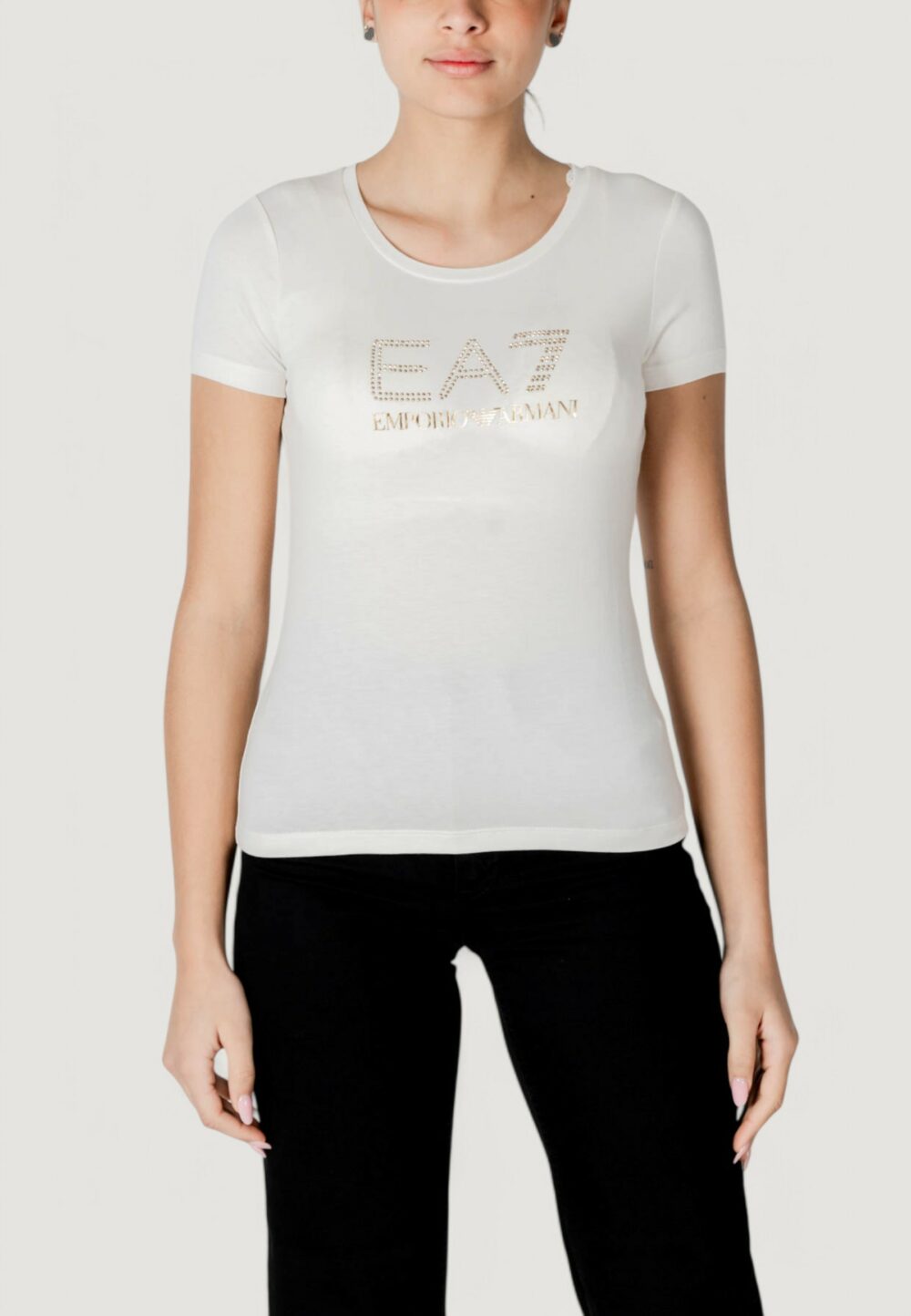 T-shirt EA7 Panna - Foto 3