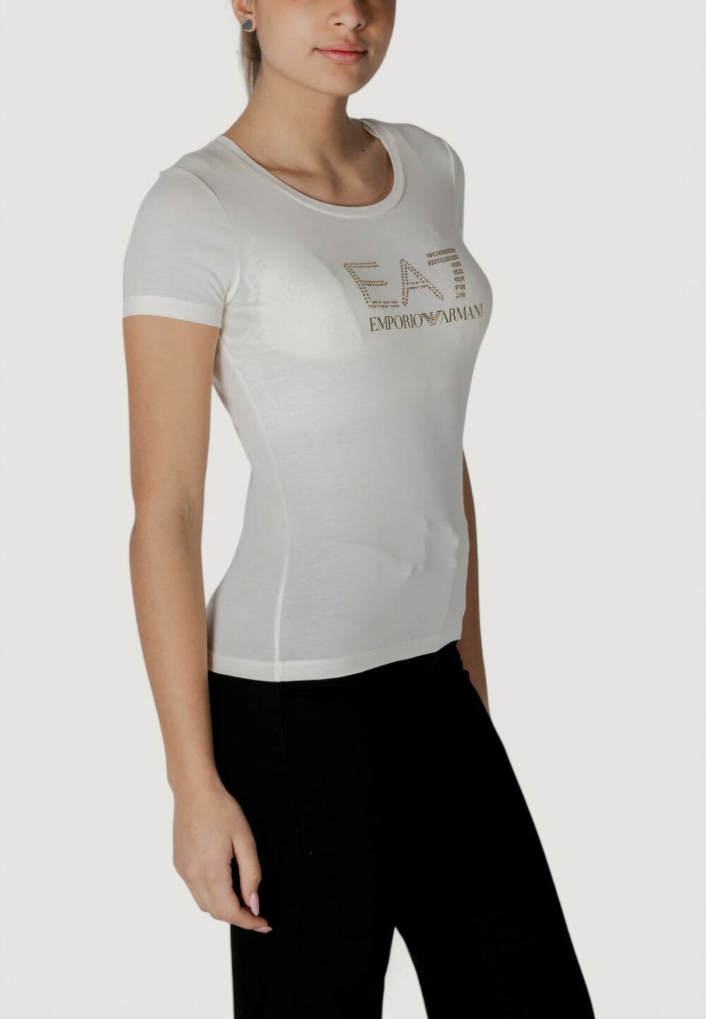 T-shirt EA7 Panna - Foto 5