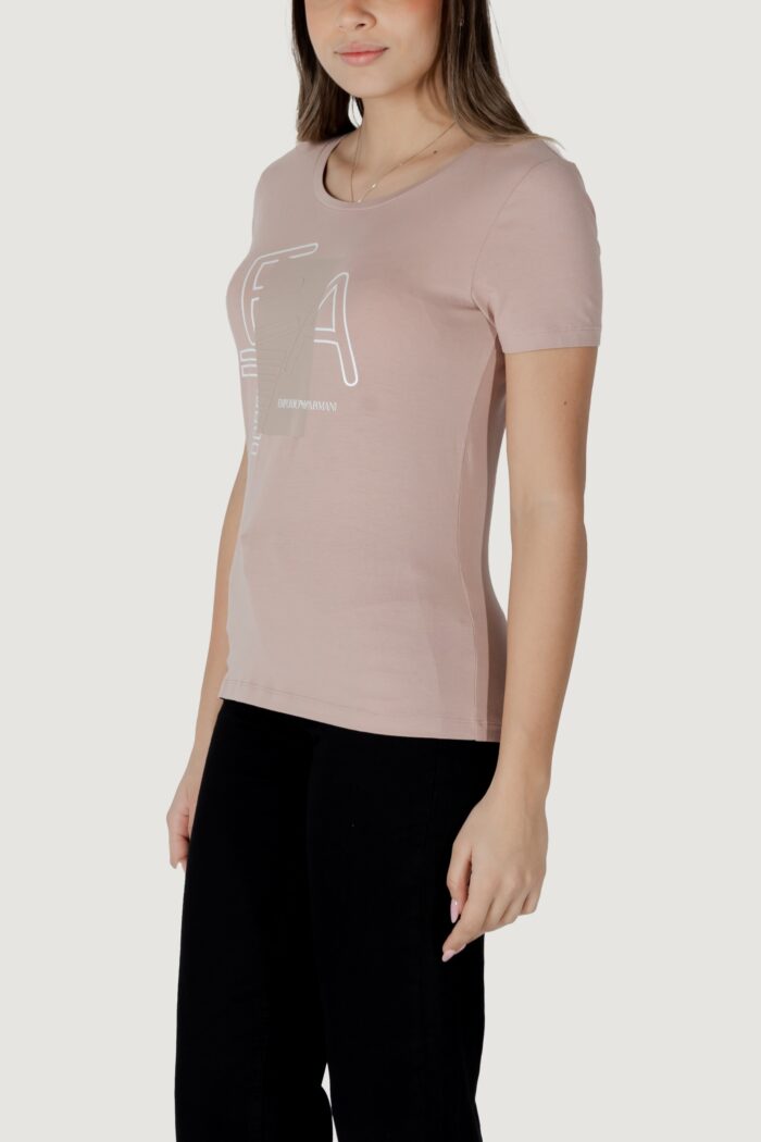 T-shirt EA7  Rosa Cipria
