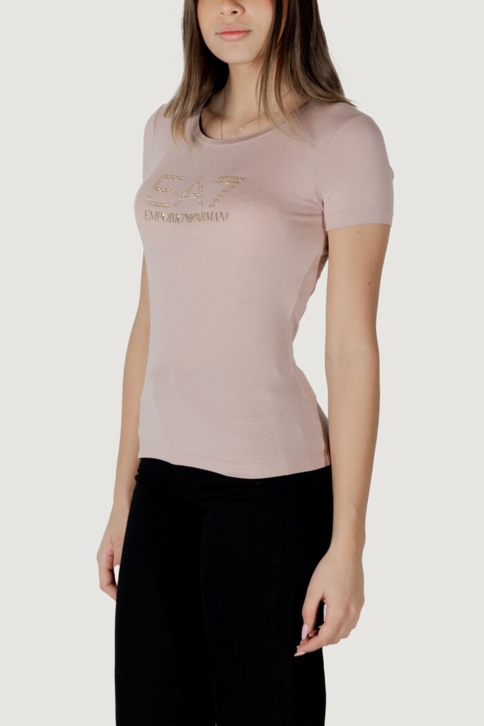 T-shirt EA7  Rosa Cipria