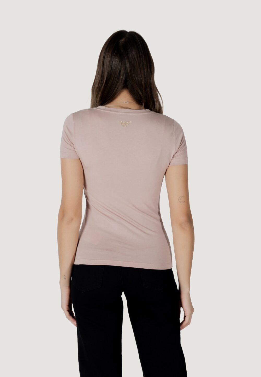 T-shirt EA7 Rosa Cipria - Foto 4