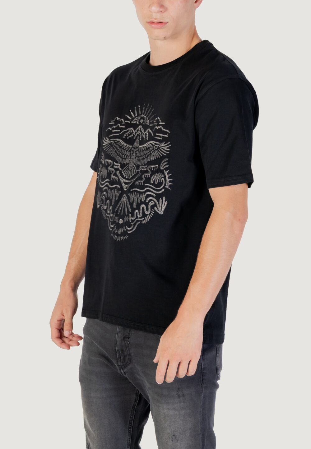T-shirt Gianni Lupo Nero - Foto 2