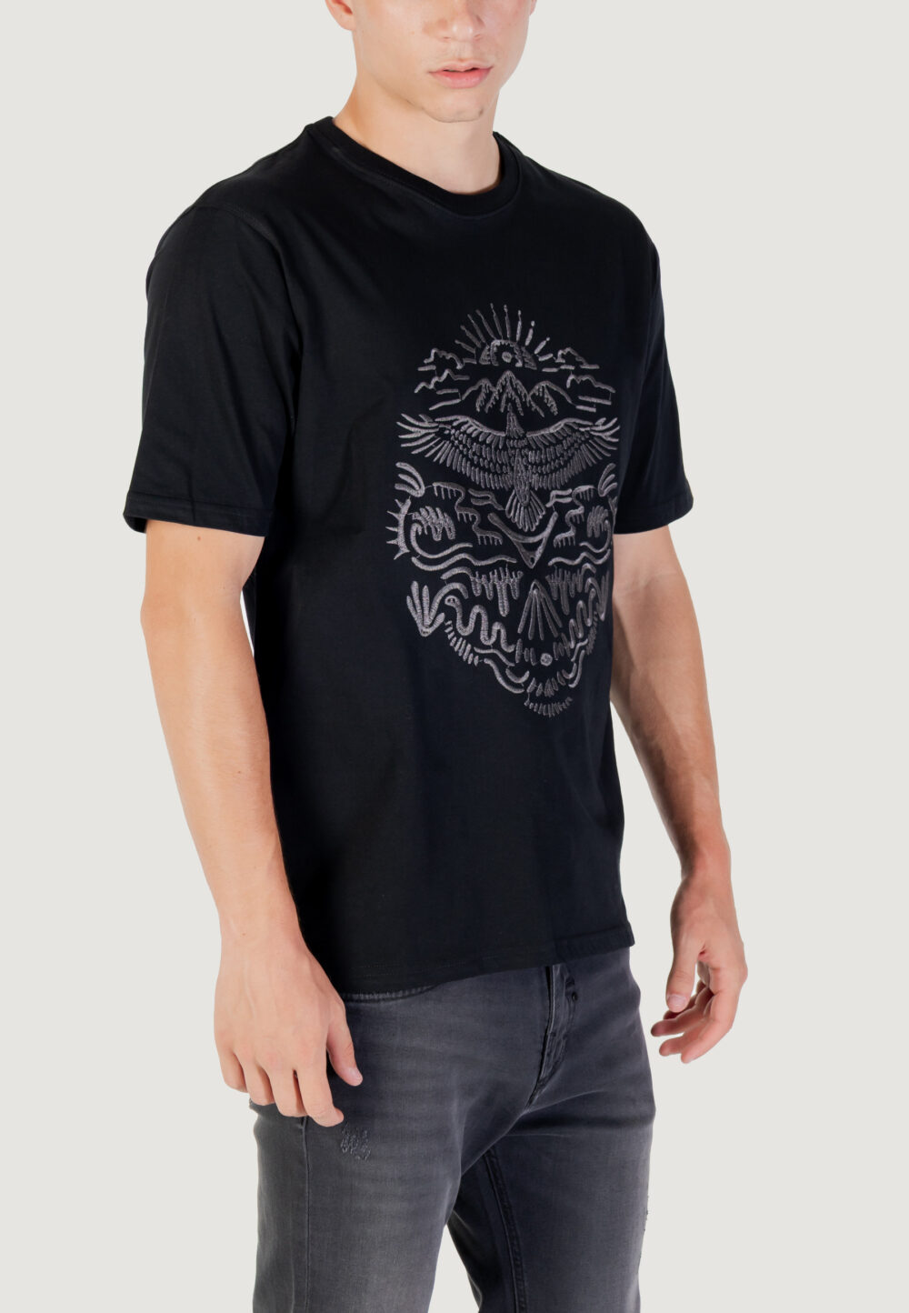 T-shirt Gianni Lupo Nero - Foto 3