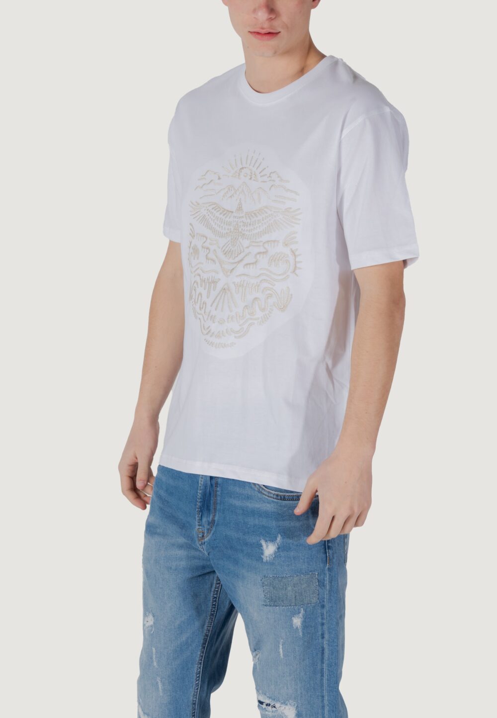 T-shirt Gianni Lupo Panna - Foto 2