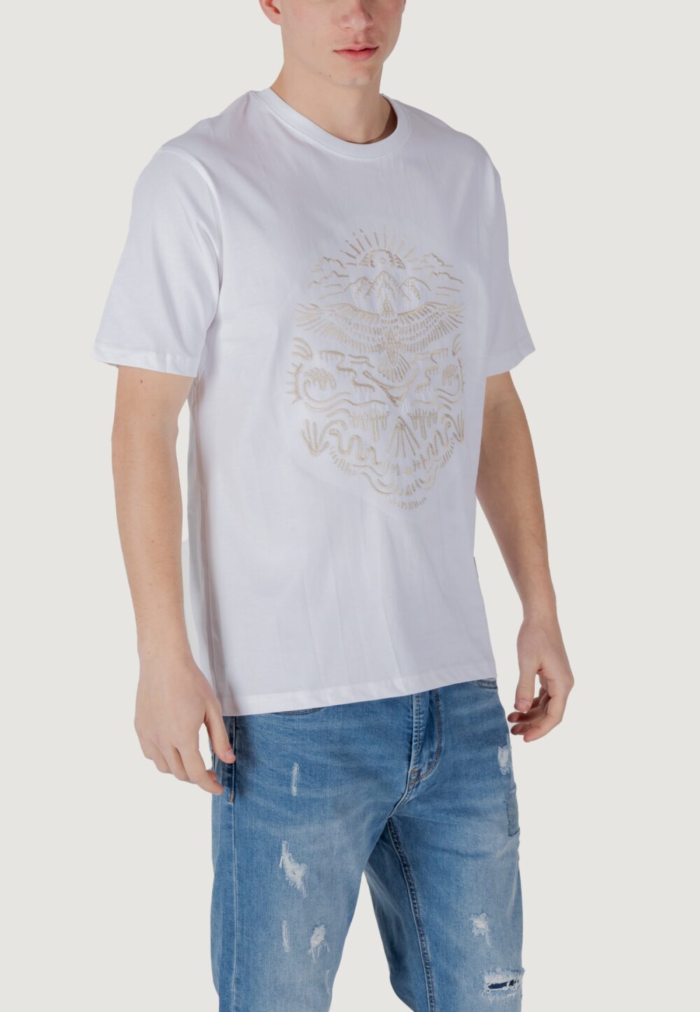 T-shirt Gianni Lupo Panna - Foto 3