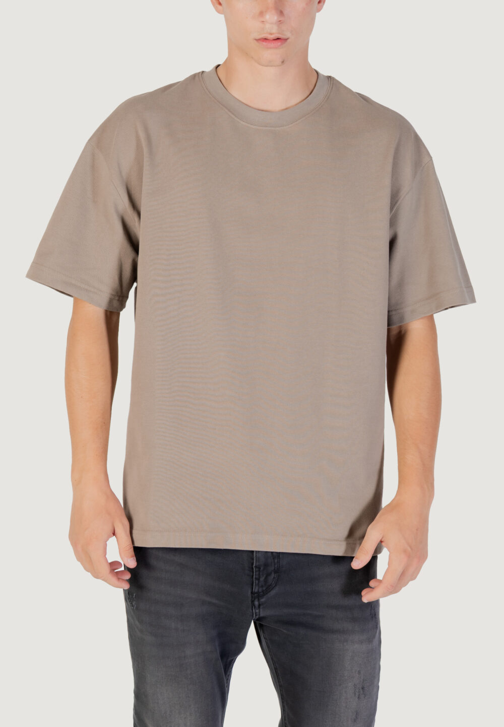 T-shirt Gianni Lupo Taupe - Foto 5