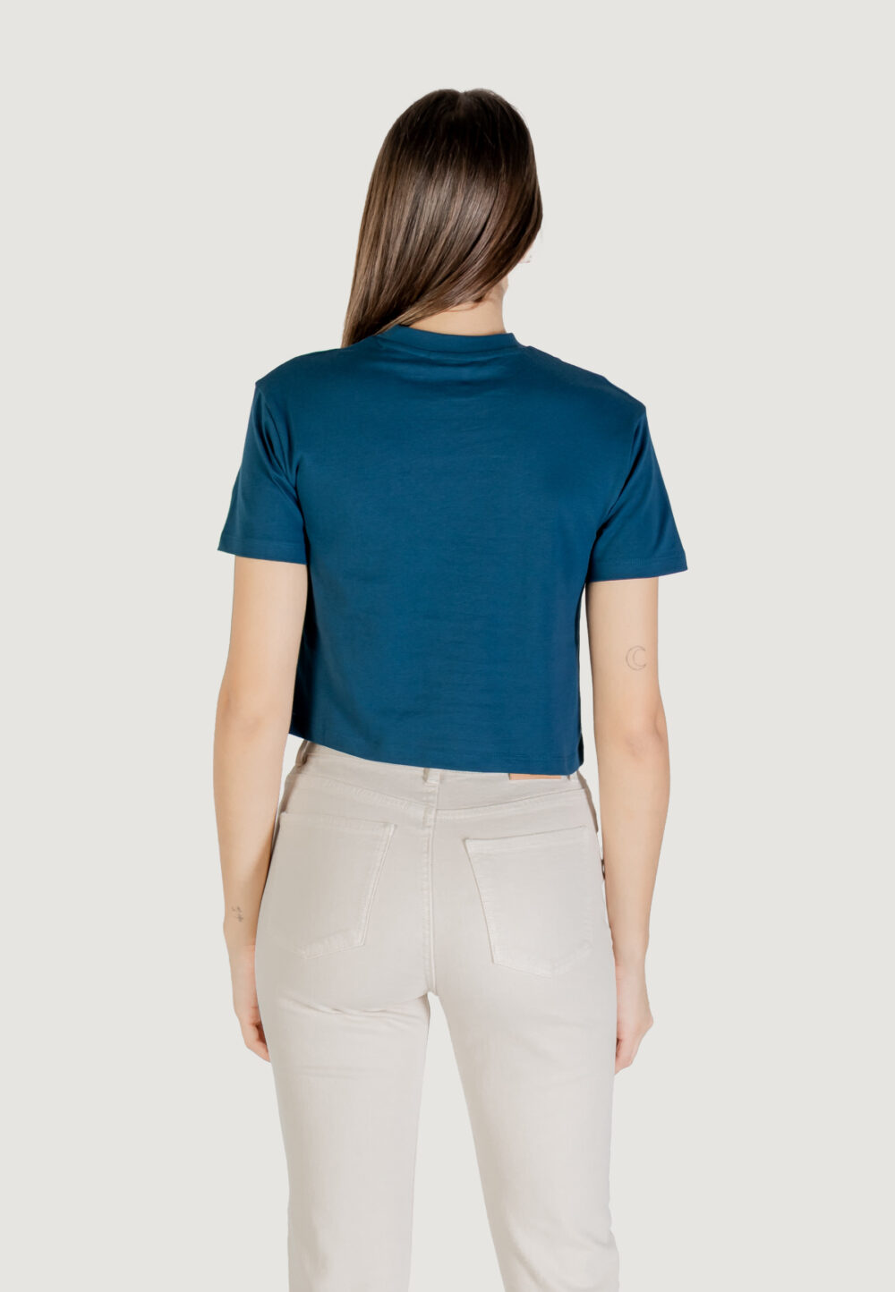 T-shirt Guess Active adele crop tshirt Petrolio - Foto 3