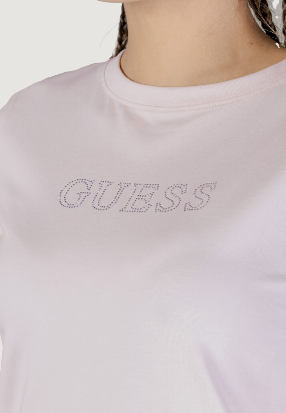 T-shirt Guess Active briana ss Rosa Cipria - Foto 5