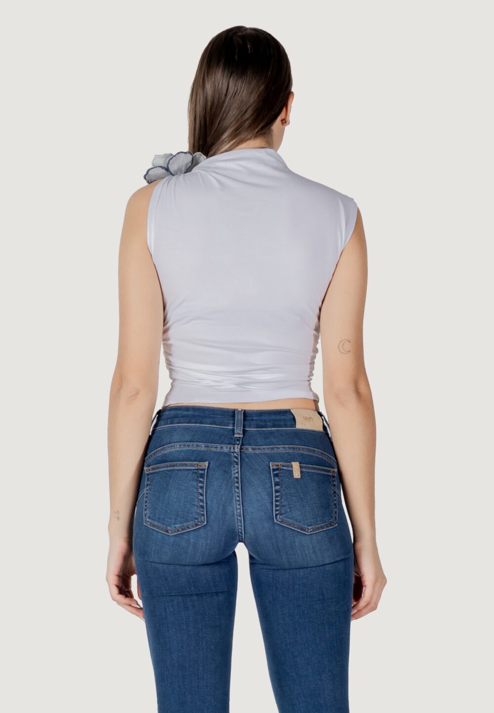 Canotta Guess ariane 3d embroidery Bianco - Foto 5