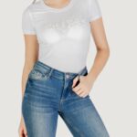 T-shirt Guess cn ss logo segquins Bianco - Foto 1