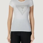 T-shirt Guess ss triangle ombre r3 Bianco - Foto 1