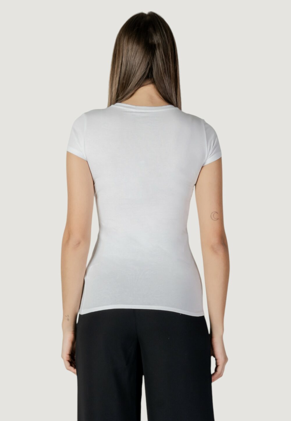 T-shirt Guess ss triangle ombre r3 Bianco - Foto 4