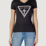T-shirt Guess ss vn python triangle Nero - Foto 1