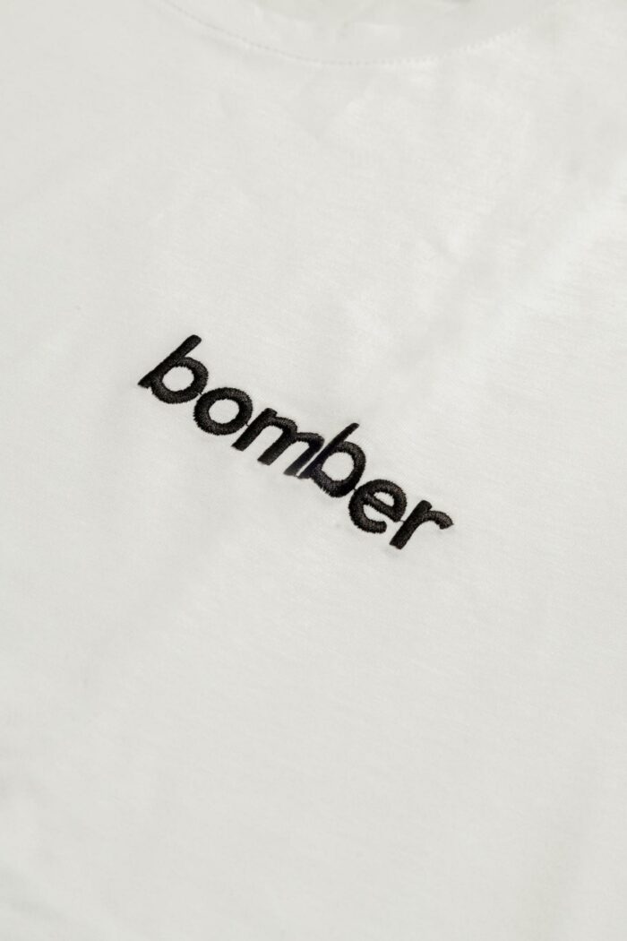 T-shirt The Bomber the bomber logo Bianco