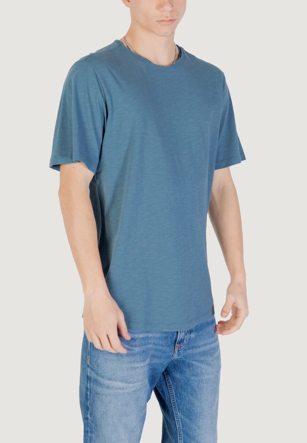 T-shirt Jack Jones jjebasher tee o-neck ss noos Blue Denim - Foto 3