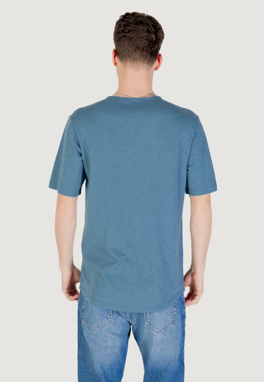 T-shirt Jack Jones jjebasher tee o-neck ss noos Blue Denim - Foto 4