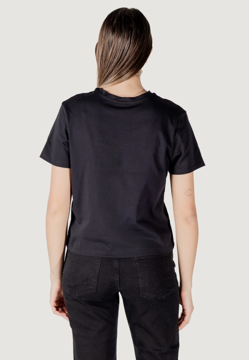 T-shirt Jacqueline de Yong jdycif s/s broderie anglaise top jrs Nero - Foto 5