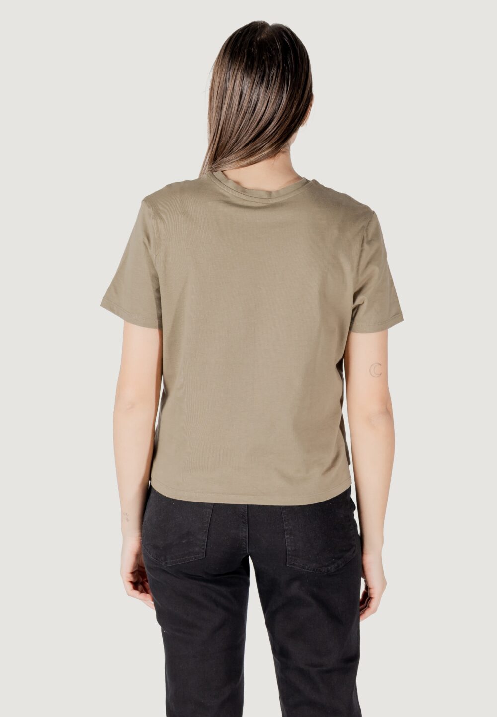T-shirt Jacqueline de Yong jdycif s/s broderie anglaise top jrs Verde - Foto 4