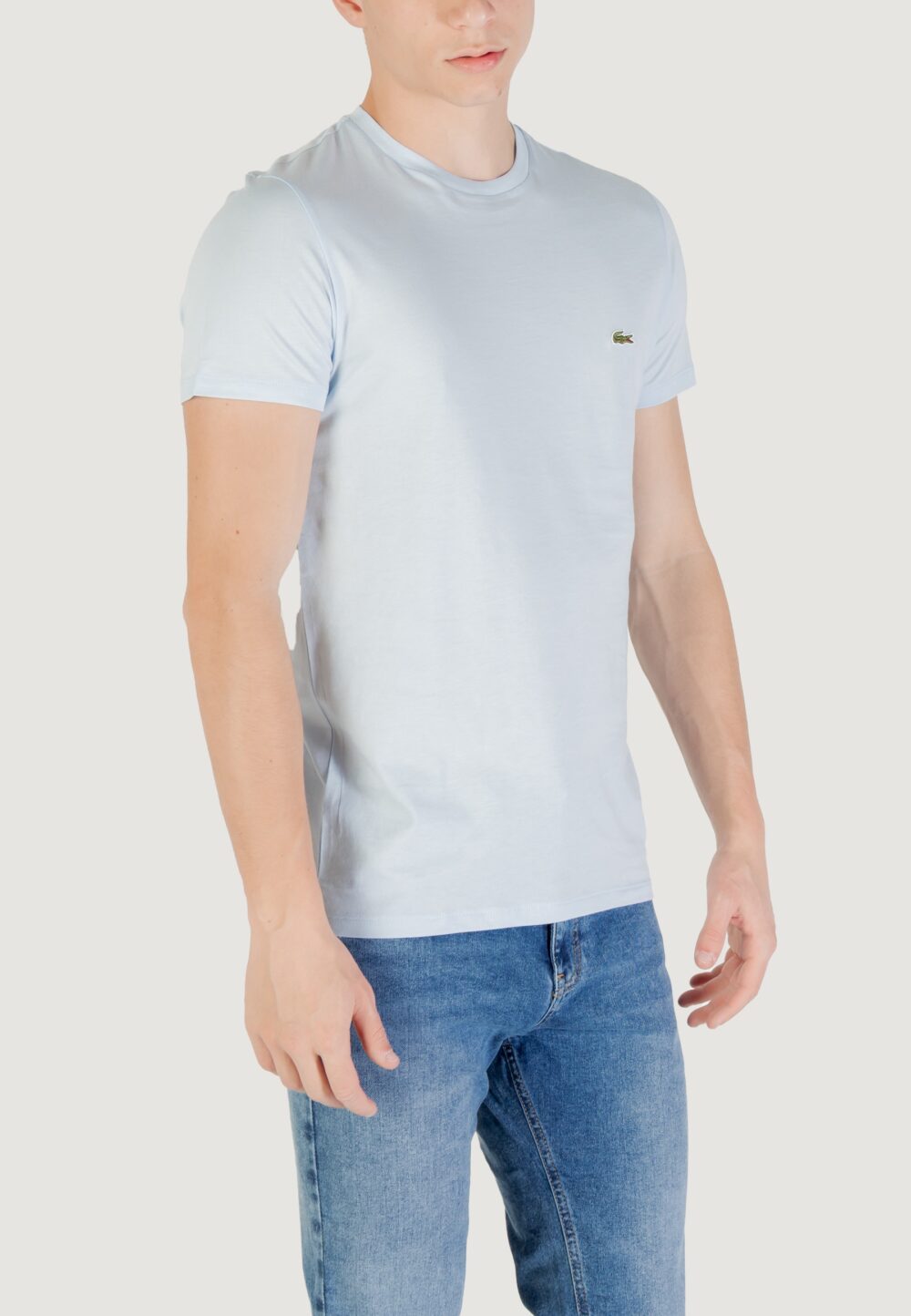 T-shirt LACOSTE Celeste - Foto 3